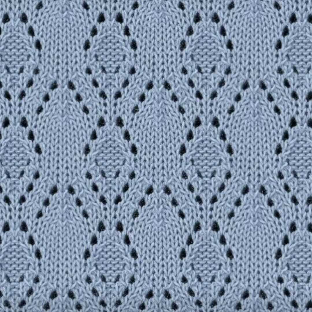 Lace diamond knitting pattern
