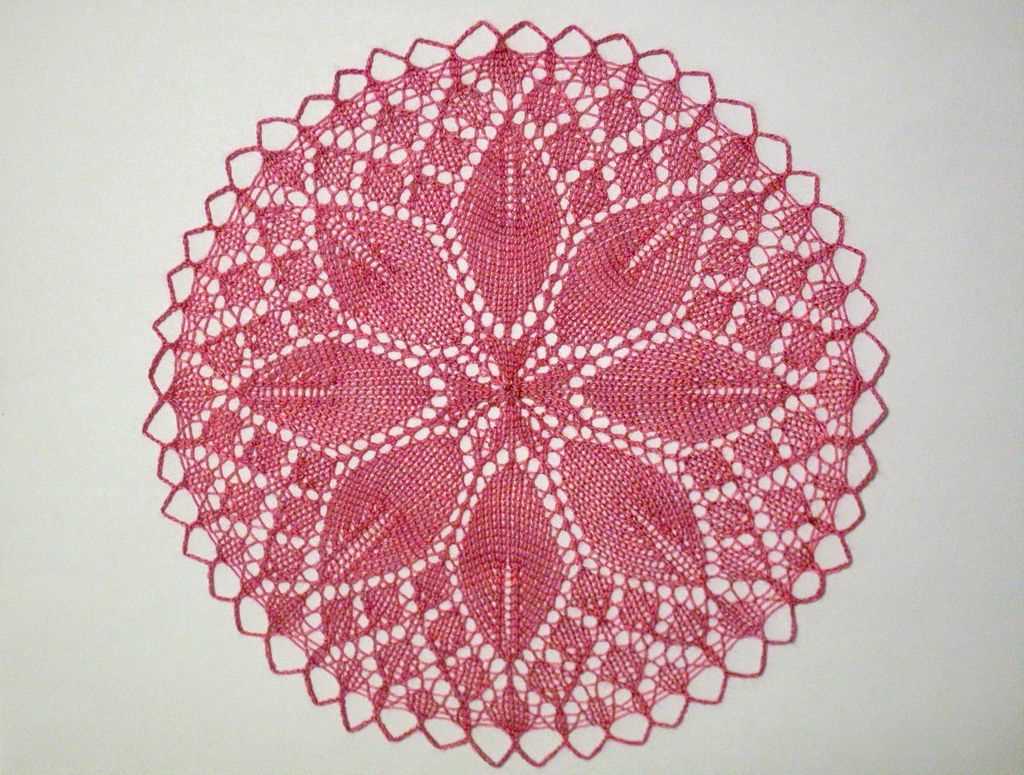 Lace knitting patterns in the round
