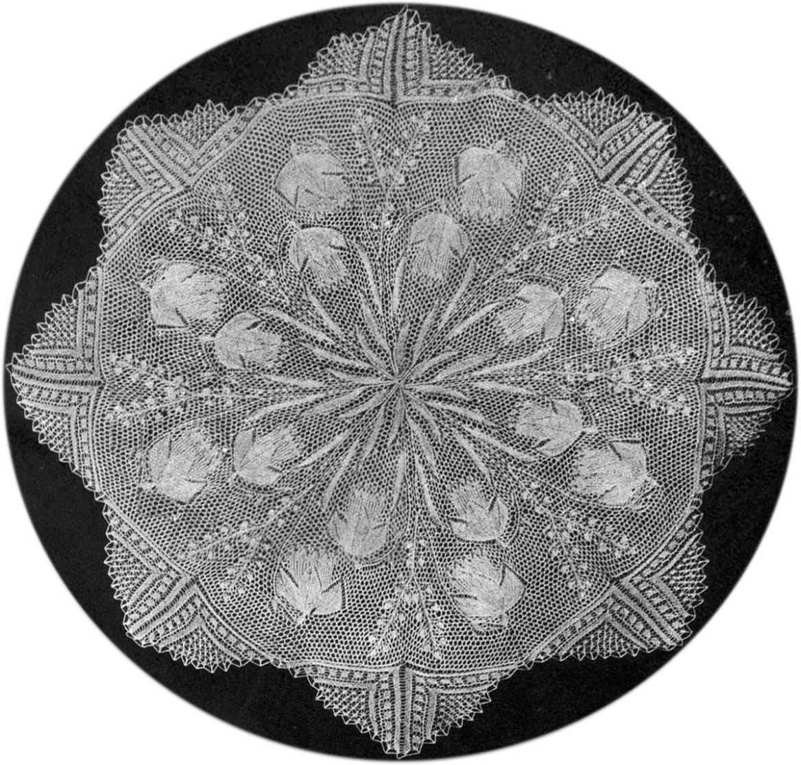 Lace knitting patterns in the round