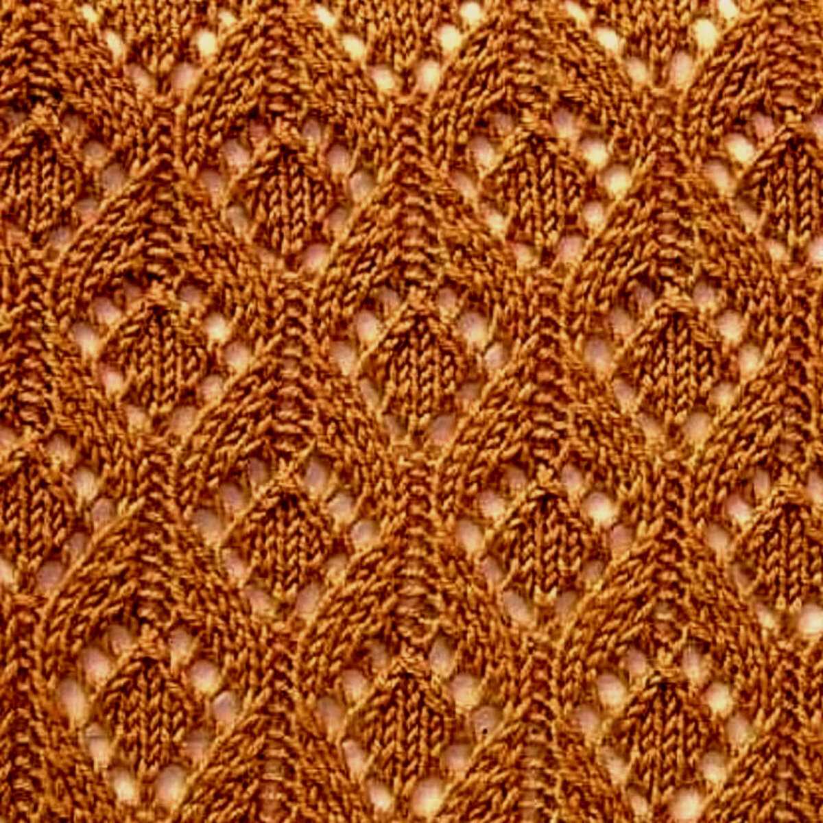 Lace diamond knitting pattern