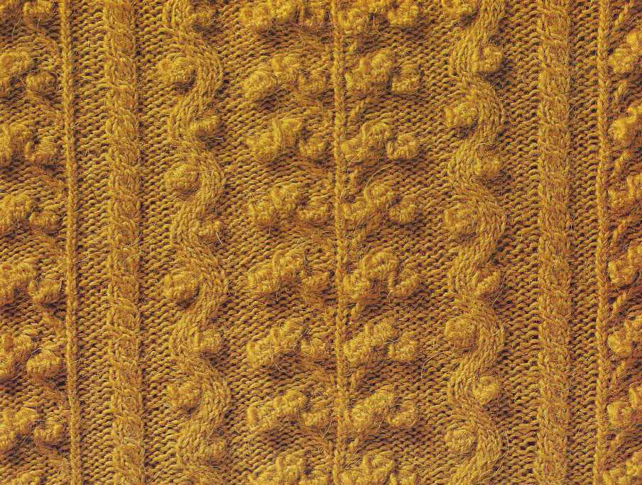 Lace panel knitting pattern