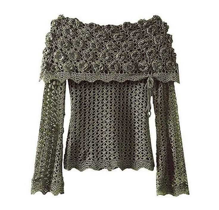 Lace summer top knitting pattern