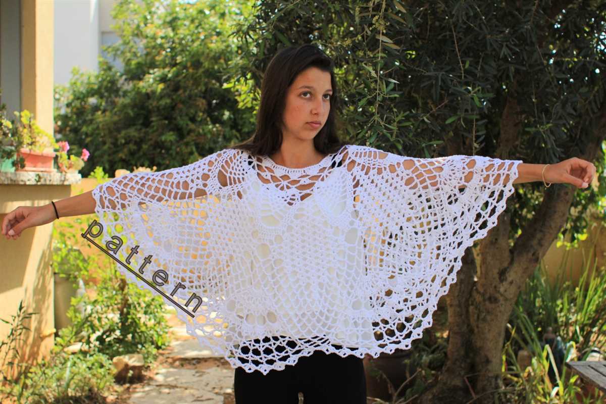 Lacy poncho knitting pattern free