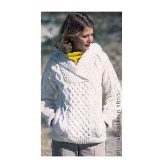 Ladies hoodie knitting pattern free