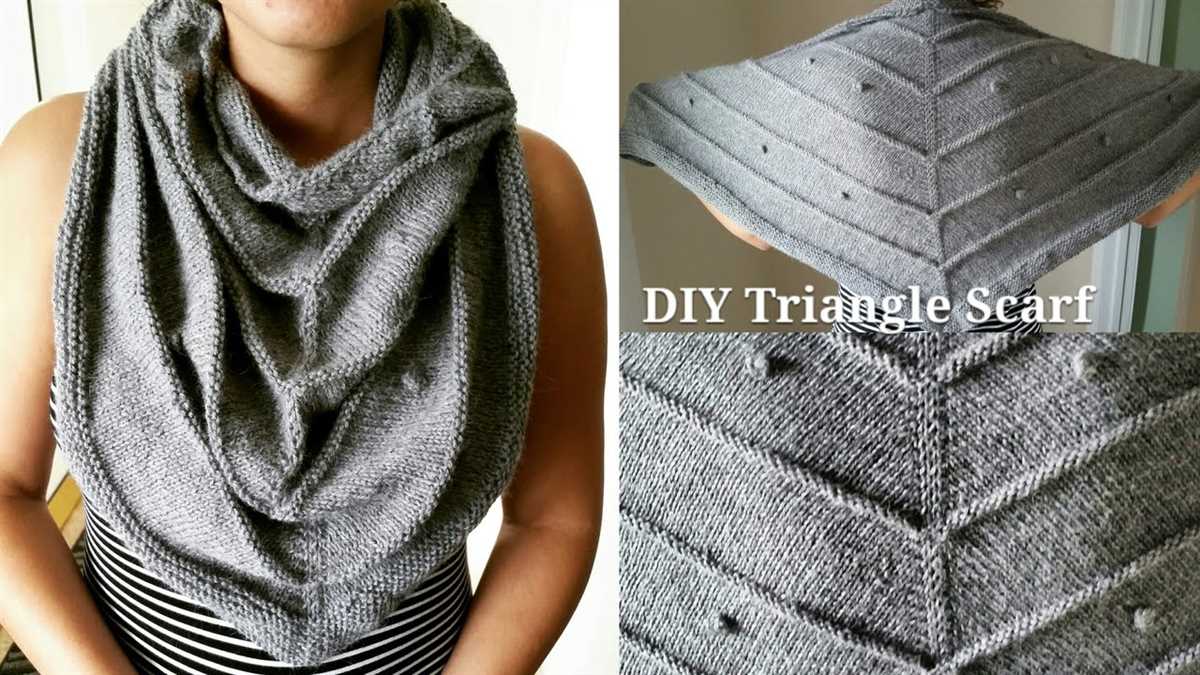 Ladies knitted scarf pattern