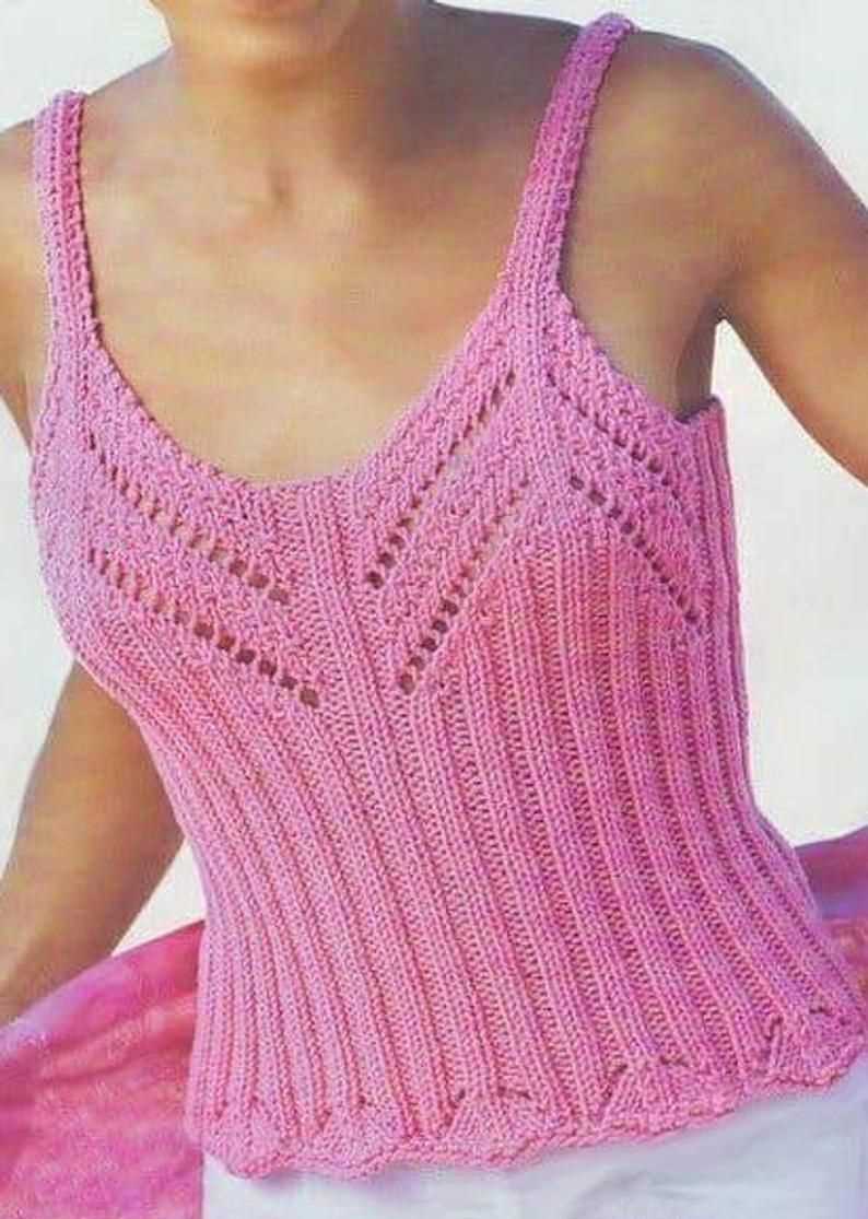 Ladies tops knitting patterns