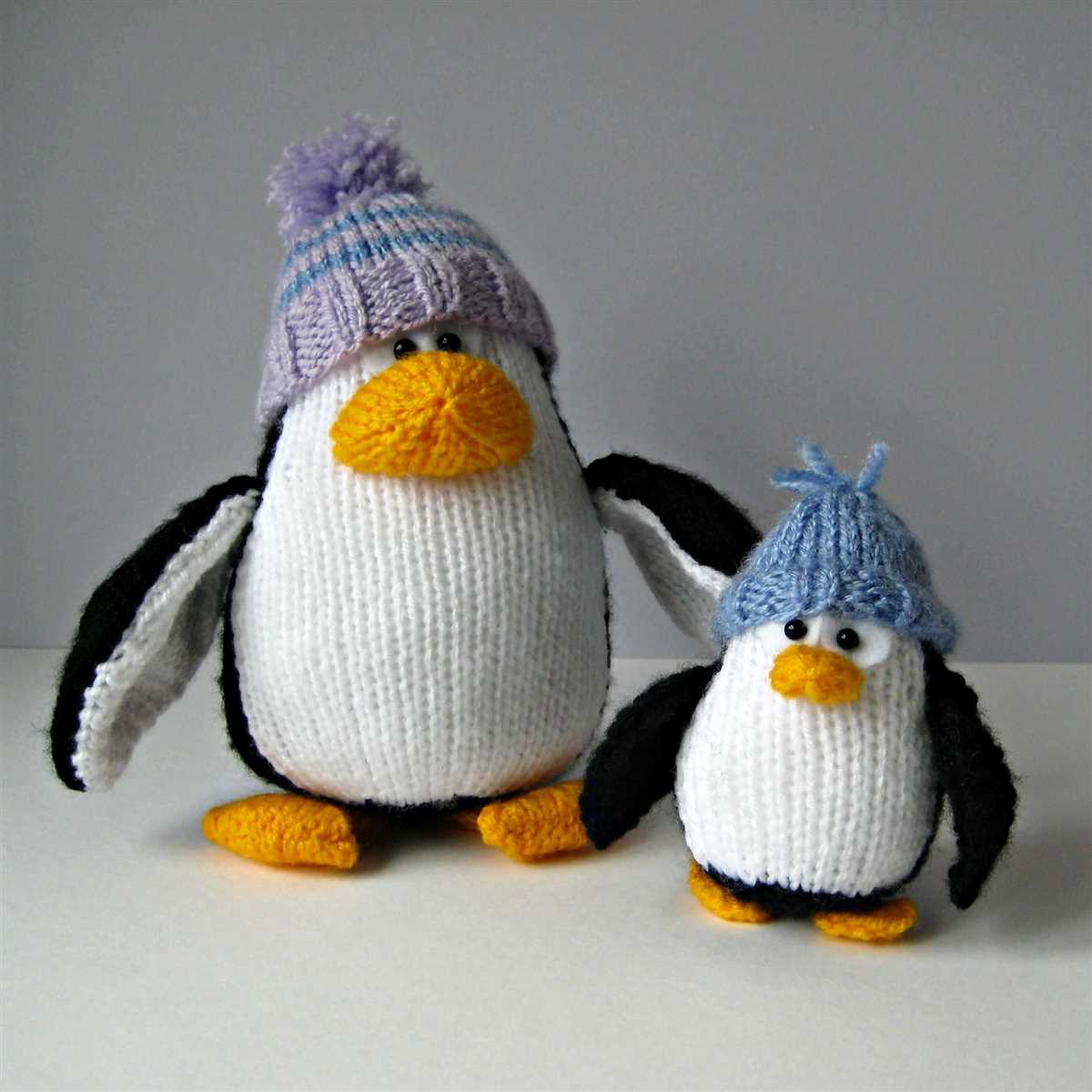 Large penguin knitting pattern