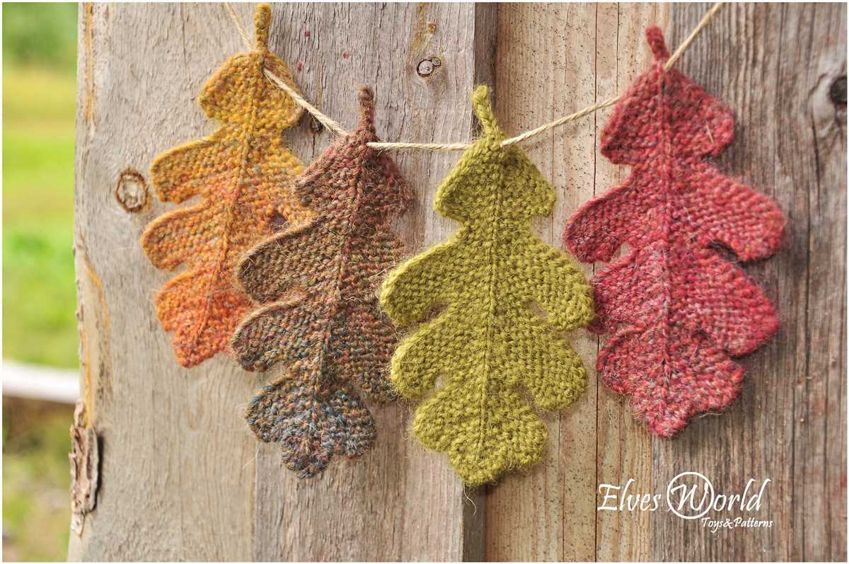 Leaf pattern knit