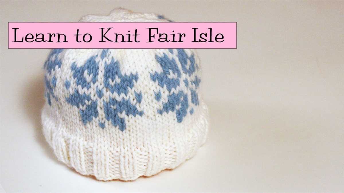 Learn to knit patterns