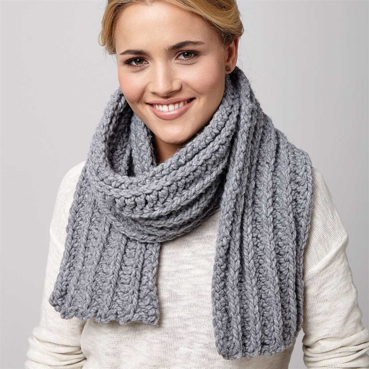 Lengthwise knit scarf pattern free