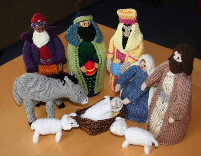 Let's knit nativity pattern