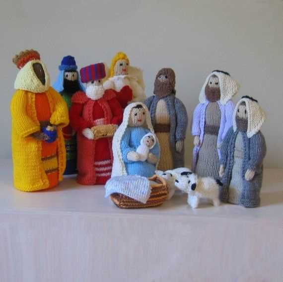 Let's knit nativity pattern