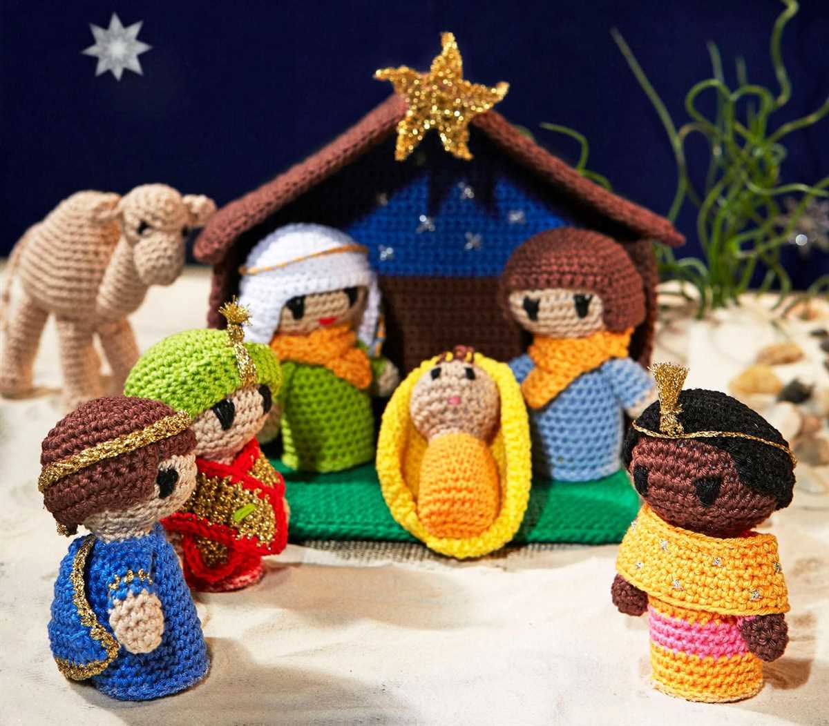 Let's knit nativity pattern