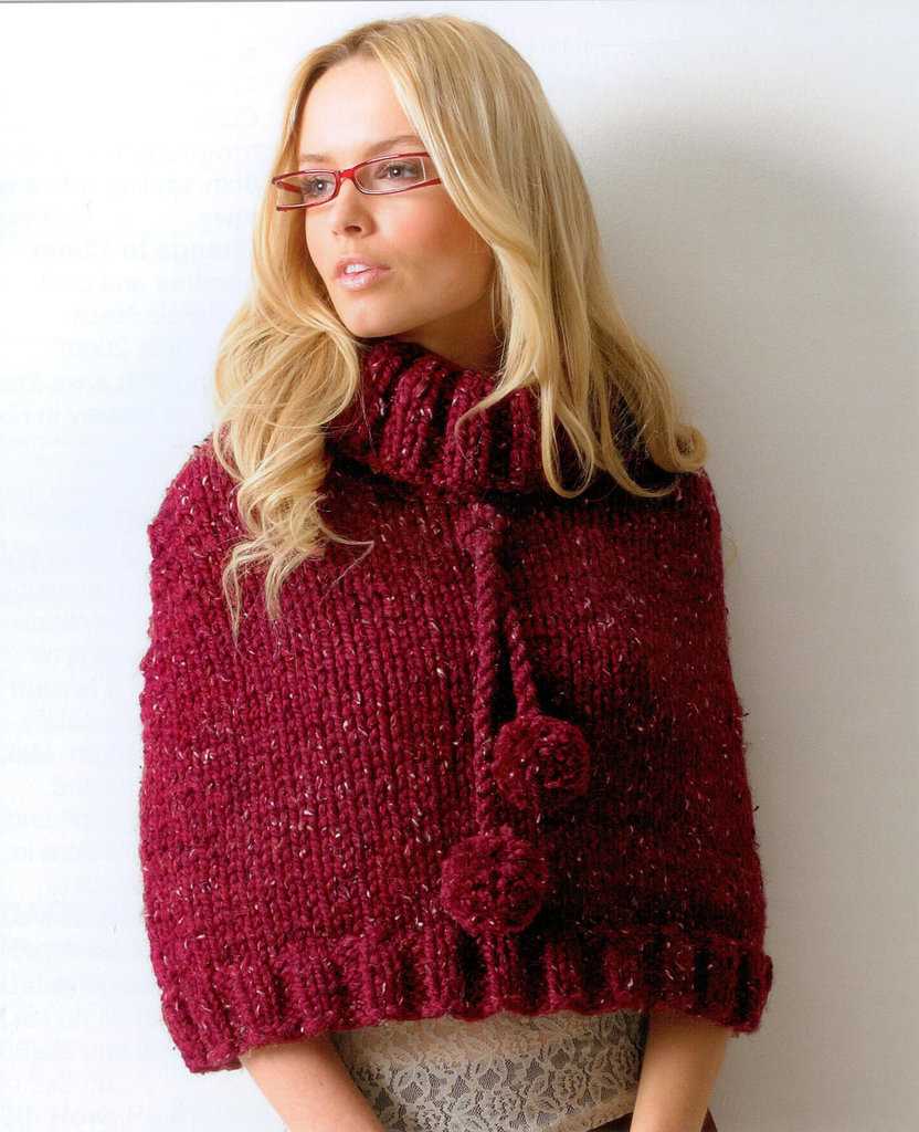 Lightweight poncho knitting pattern