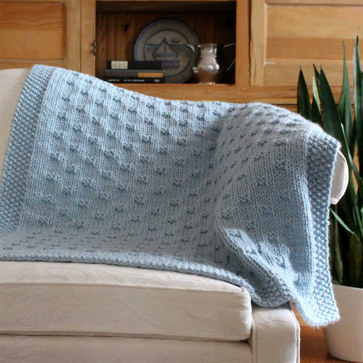 Lightweight knit blanket pattern