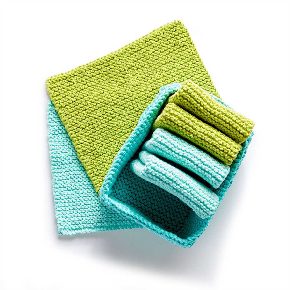 Lily sugar and cream dishcloth pattern knit