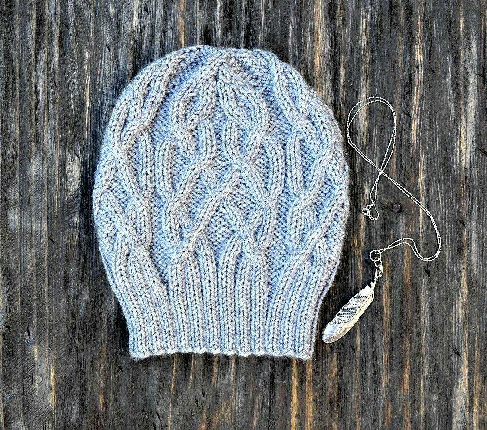 Link hat pattern knit