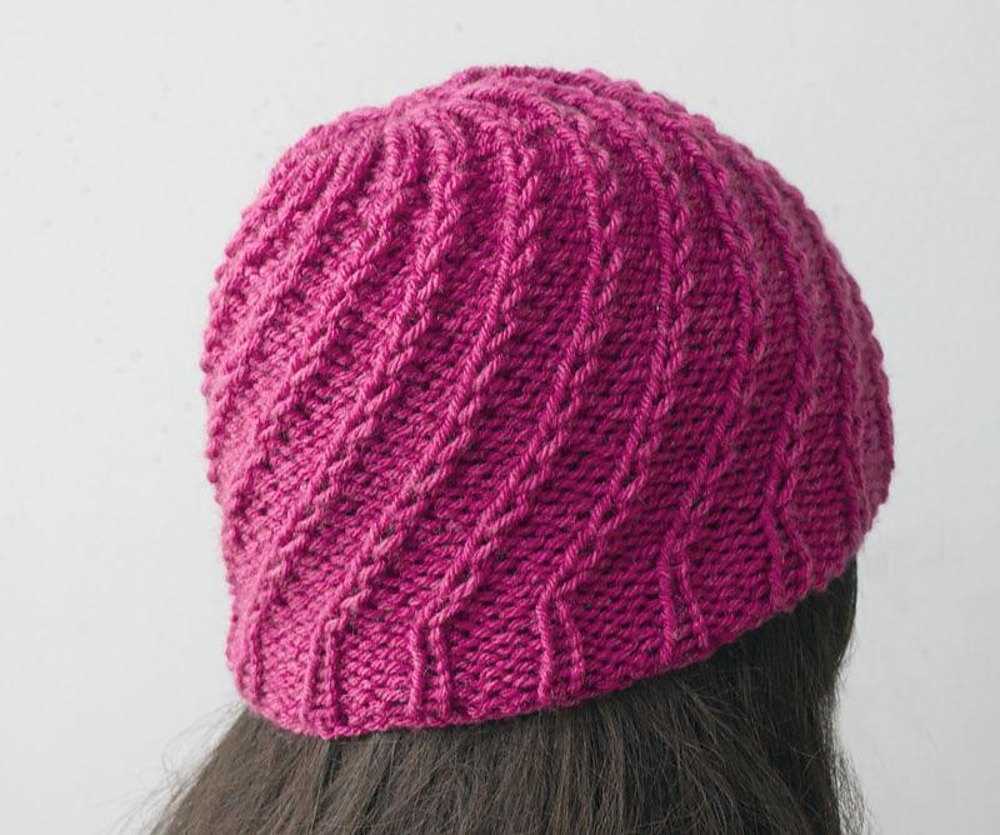 Link hat pattern knit