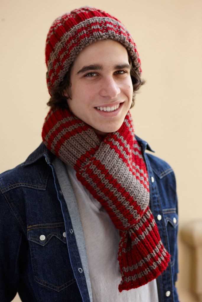 Lion brand knit scarf pattern