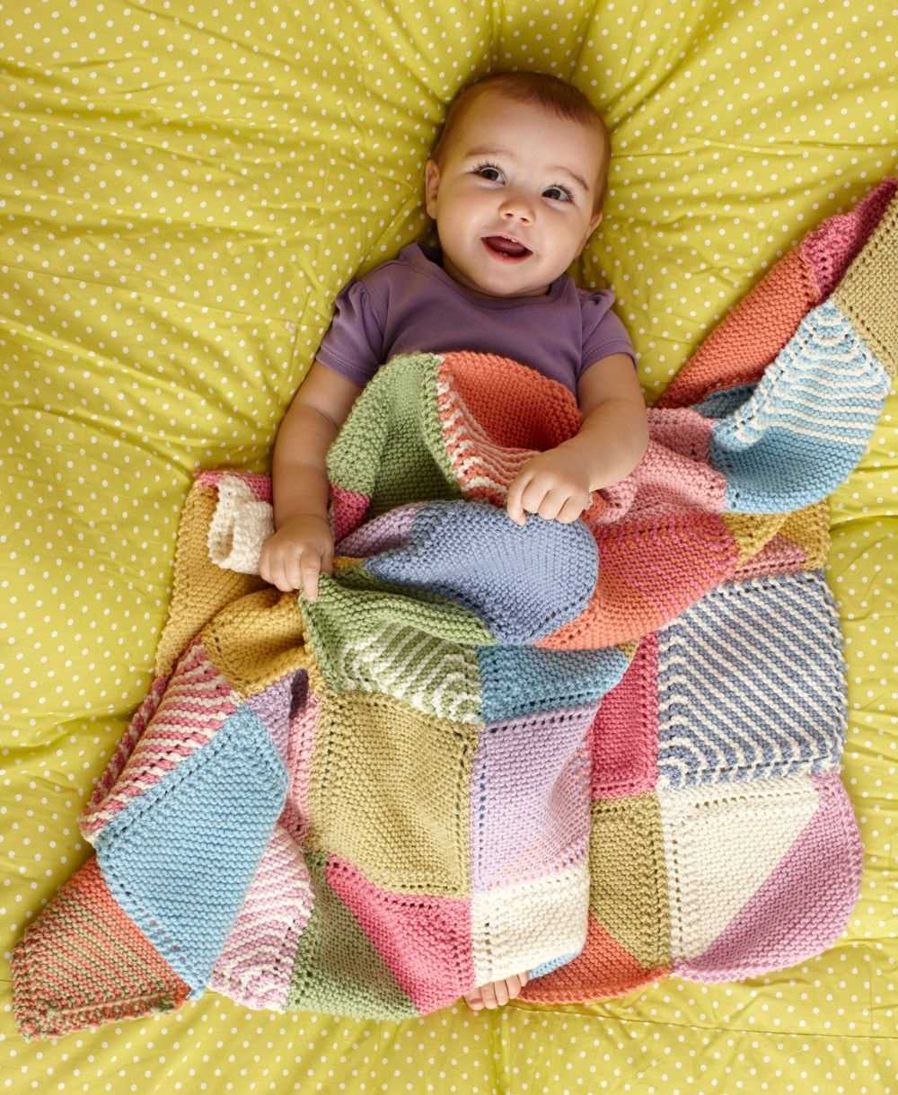 Lion brand free baby blanket knitting patterns