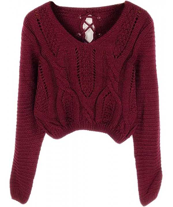 Long sleeve crop top knitting pattern