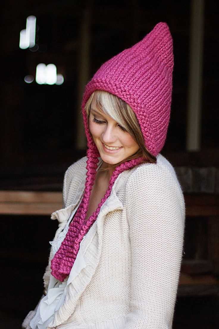 Long tail pixie hat knitting pattern