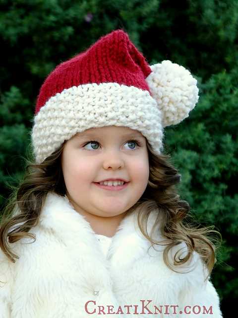 Loom knit santa hat pattern