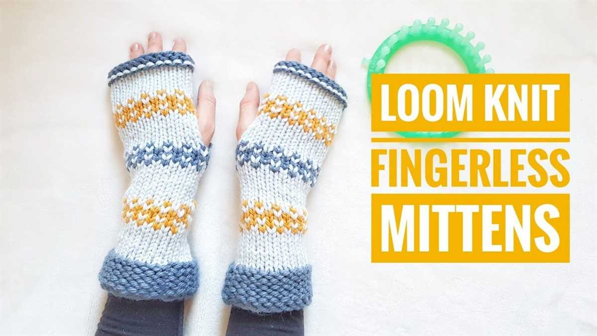 Loom knitting mittens free patterns