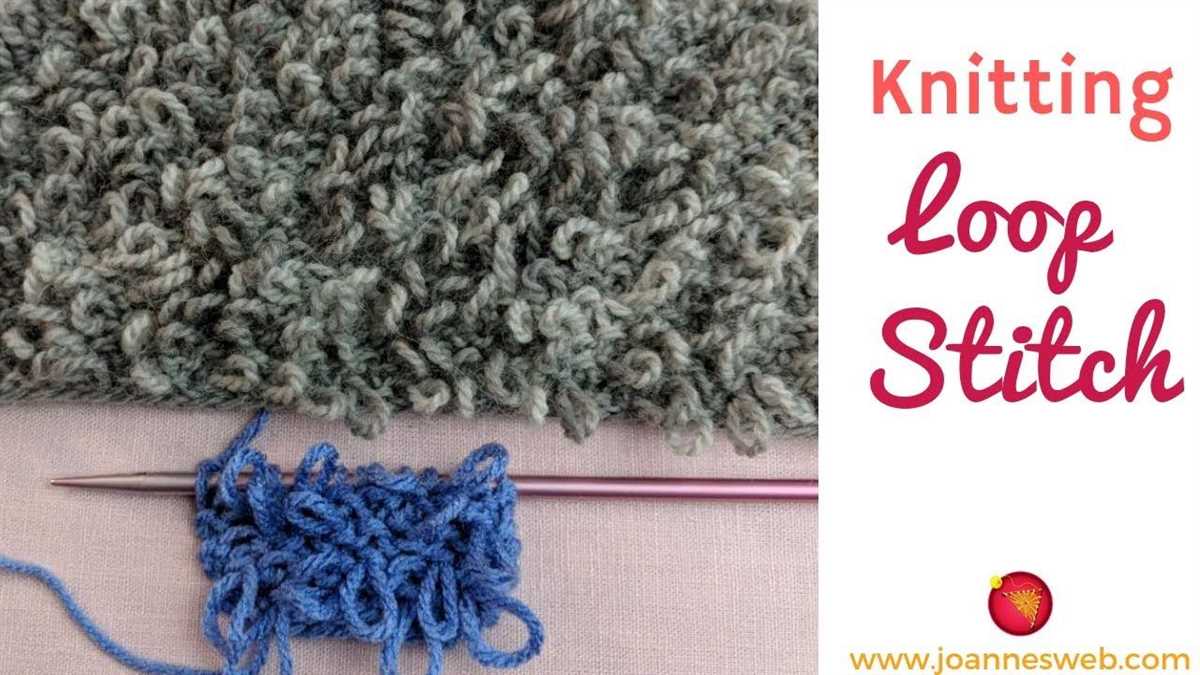 Loopy knitting pattern