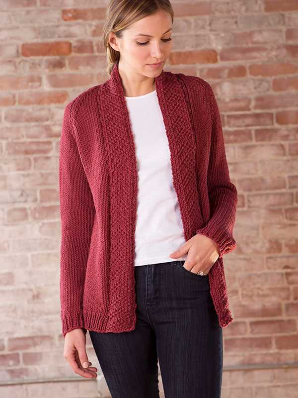 Loose cardigan knitting pattern