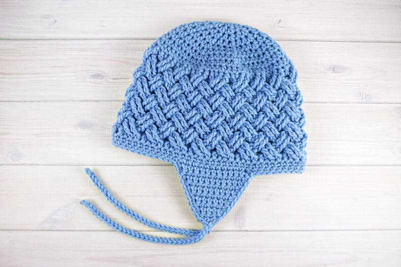 Machine knit earflap hat pattern