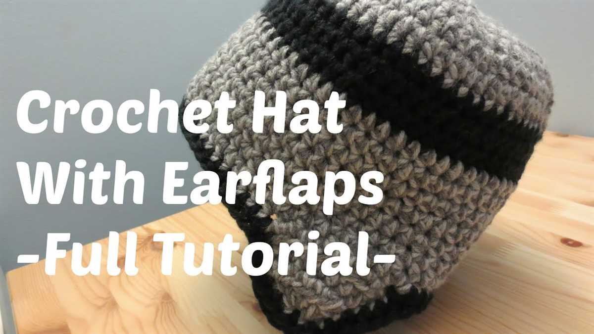Machine knit earflap hat pattern