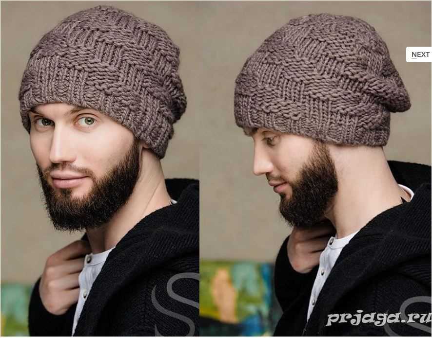 Male beanie knitting pattern