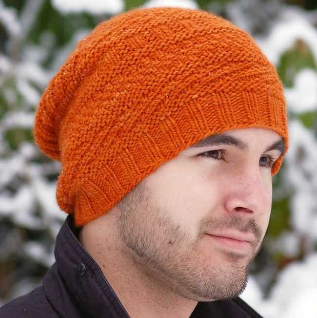 Male beanie knitting pattern