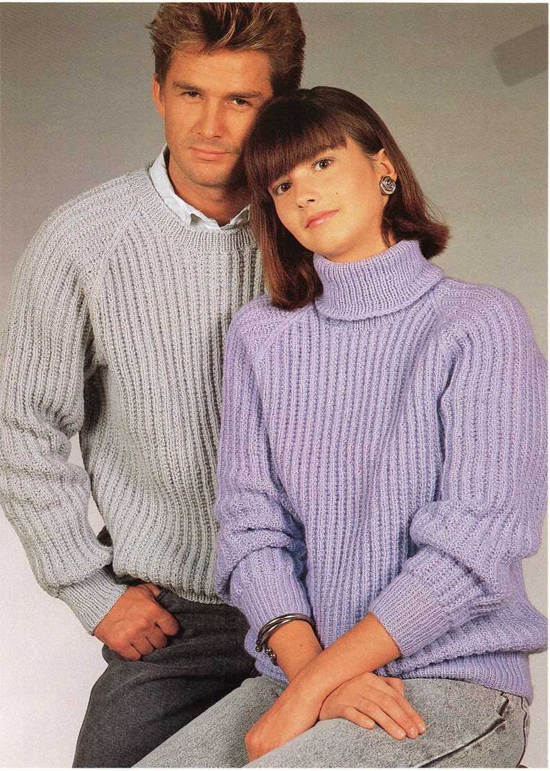Men's fisherman rib knit sweater pattern free
