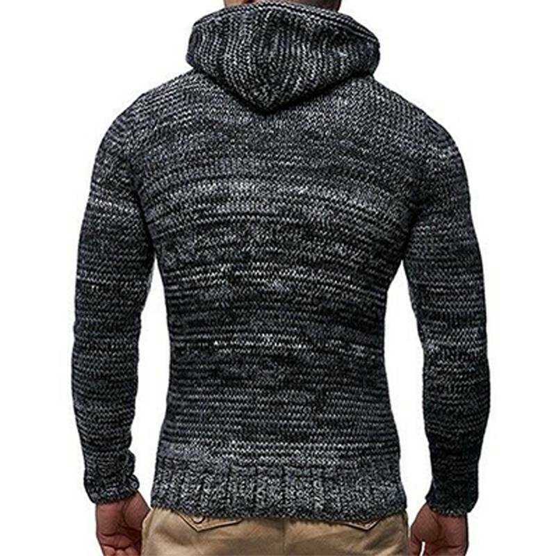 Men's knitted hoodie pattern