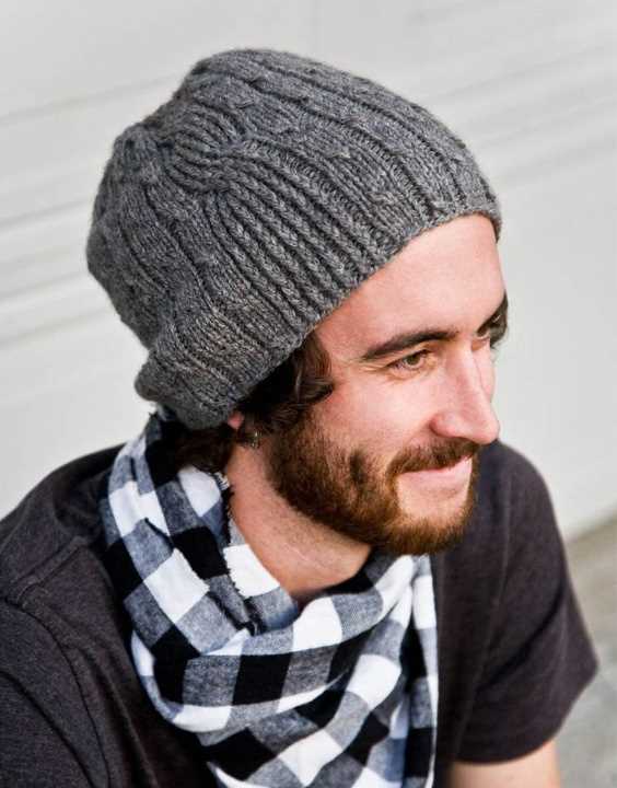 Men's cable knit hat pattern free