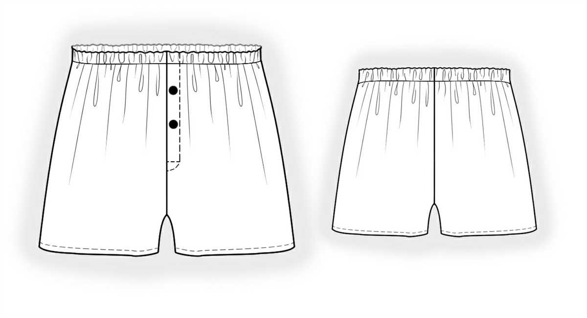 Men's knit shorts pattern