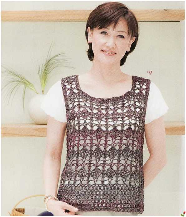 Men's knitted tank top pattern