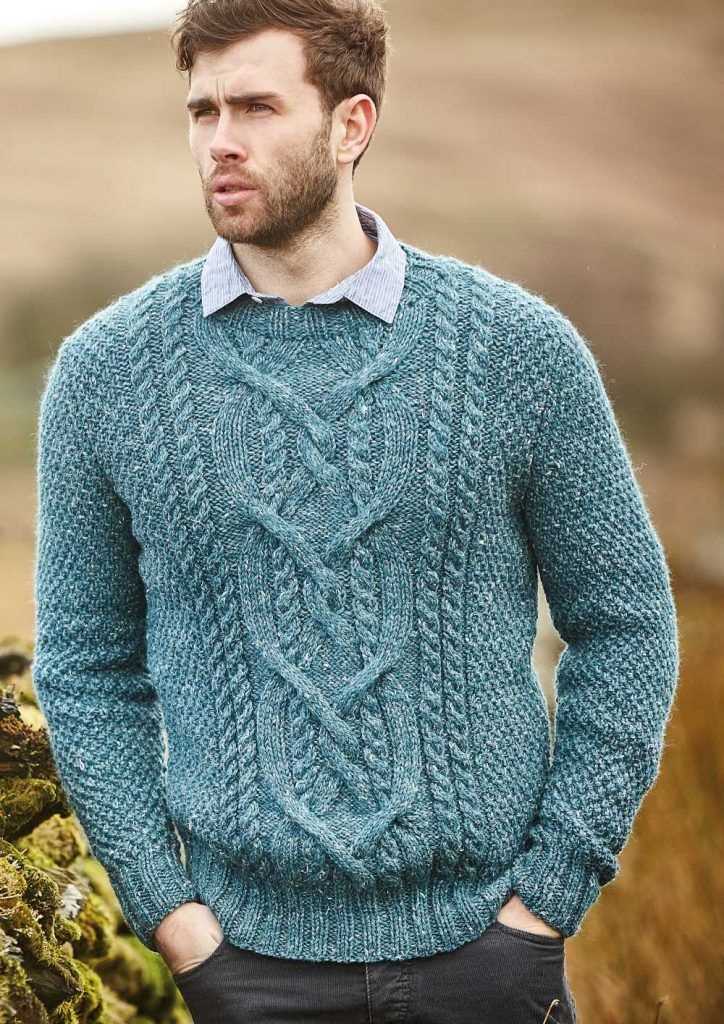 Stylish and Free Knitting Patterns for Men's Pullovers Mens pullover knitting patterns free