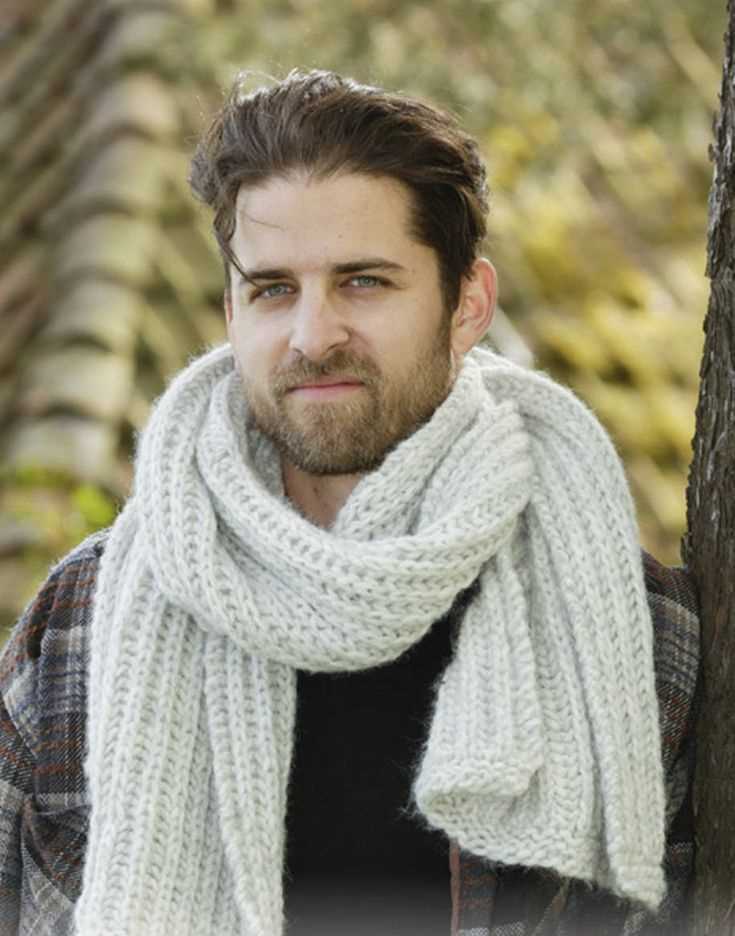 Mens scarf free knitting pattern