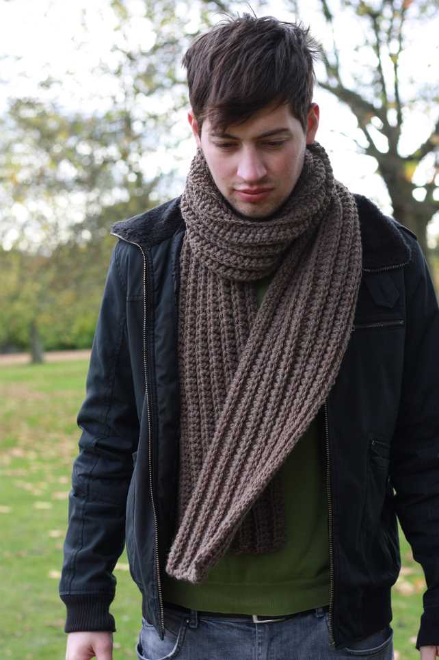 Mens scarf knitting patterns uk