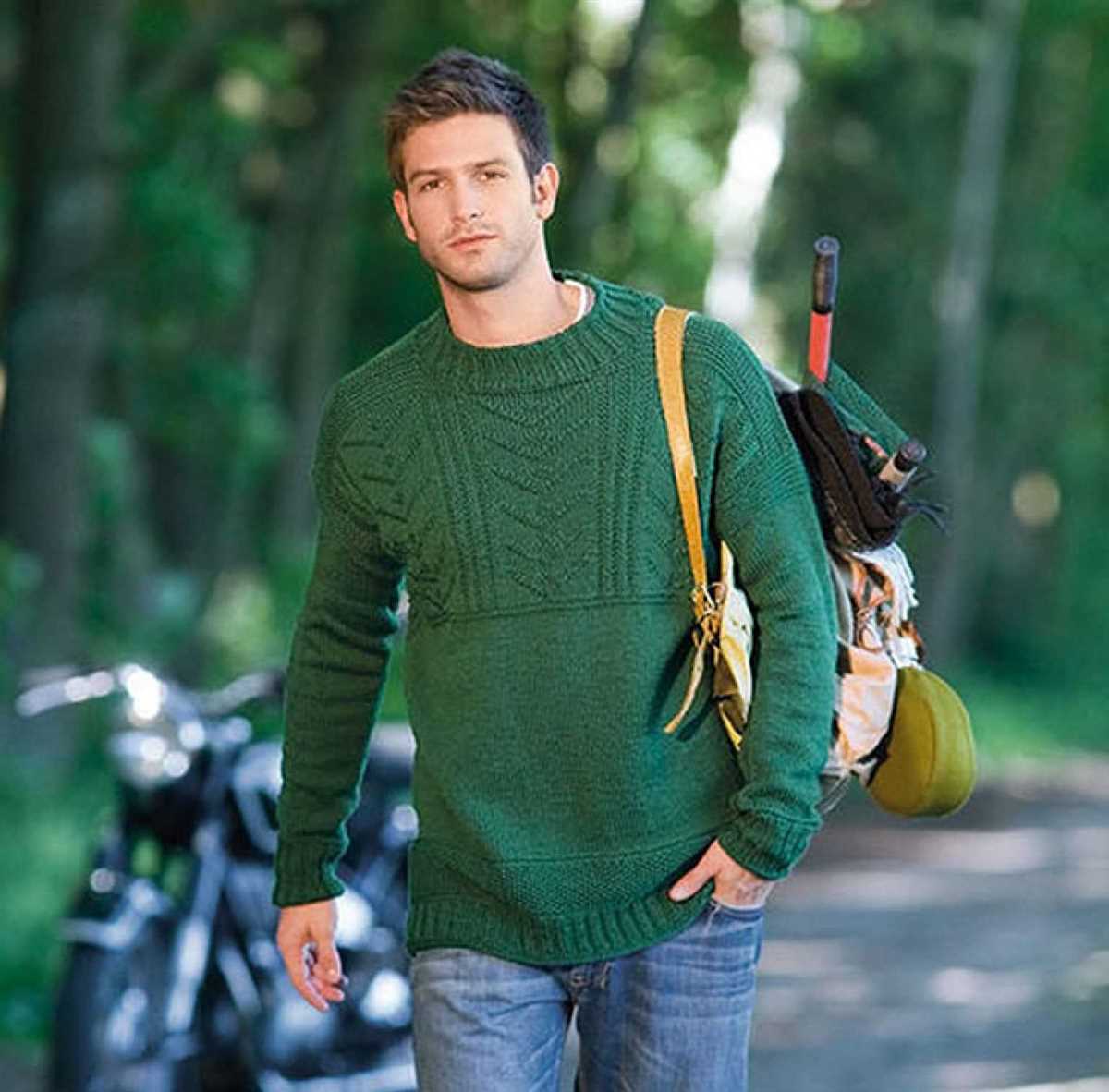Mens pullover sweater knitting pattern free
