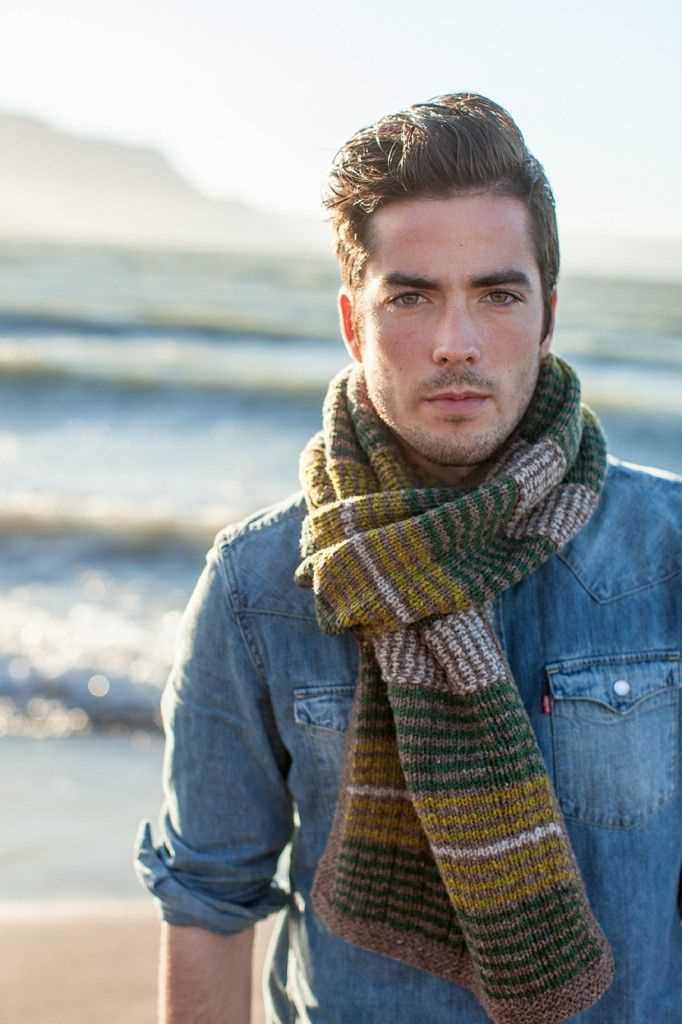 Mens scarf knitting pattern