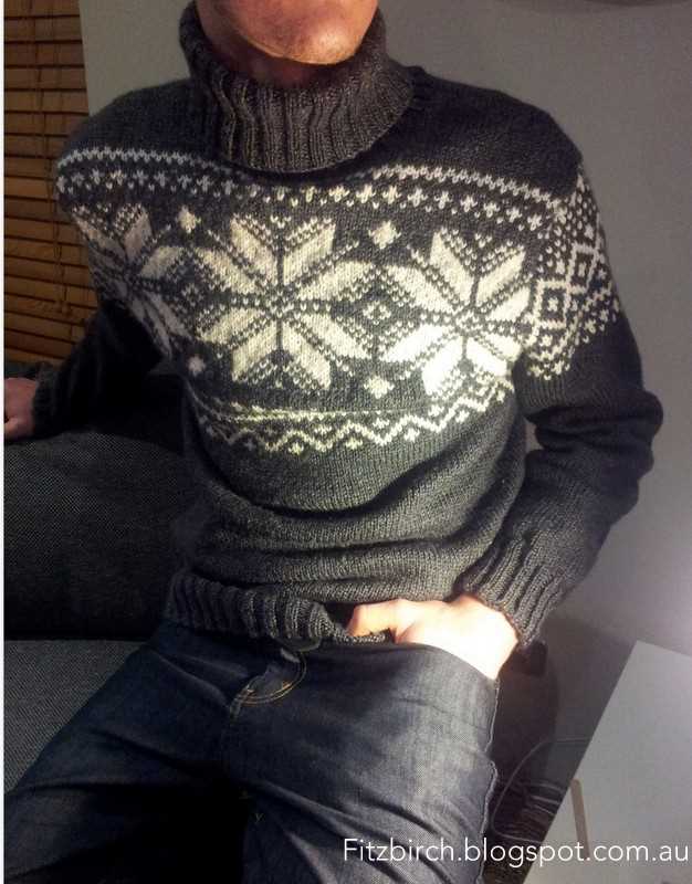 Mens sweater pattern knit in the round