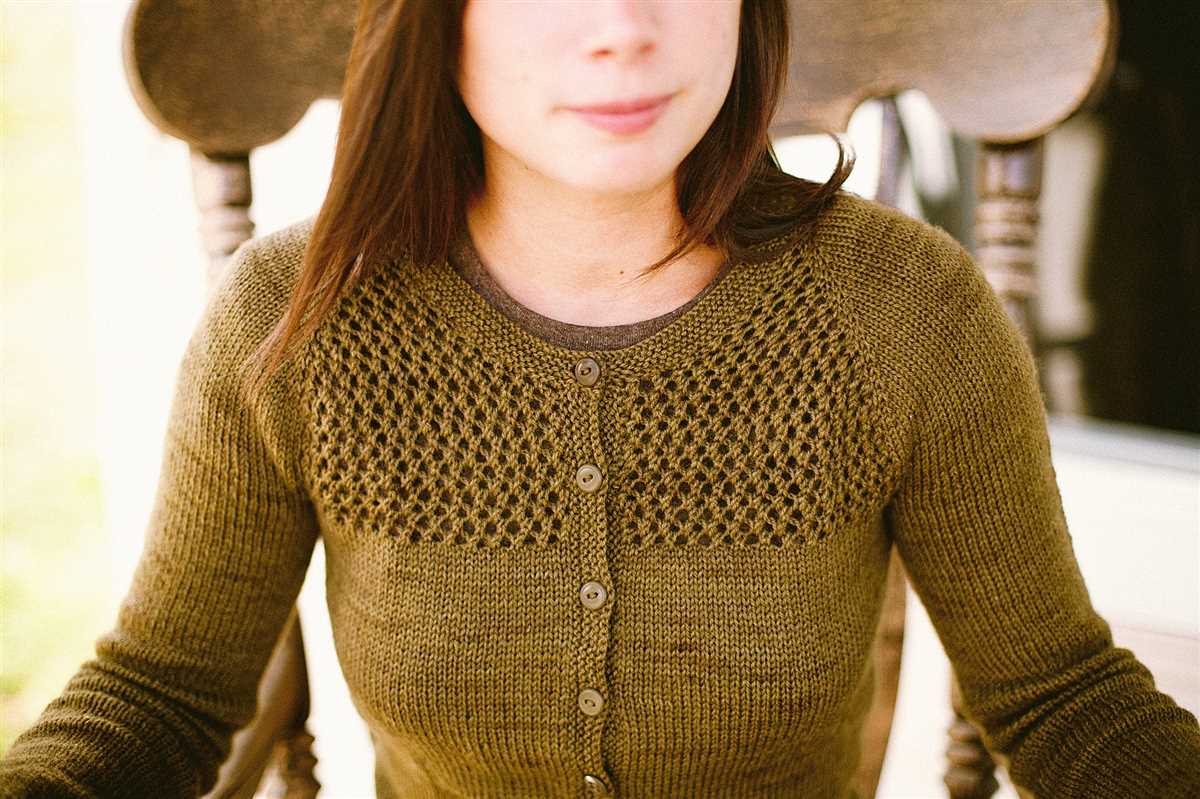 Mesh sweater knitting pattern