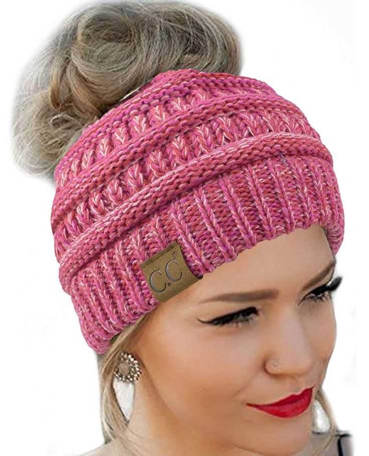 Messy bun beanie knit pattern free
