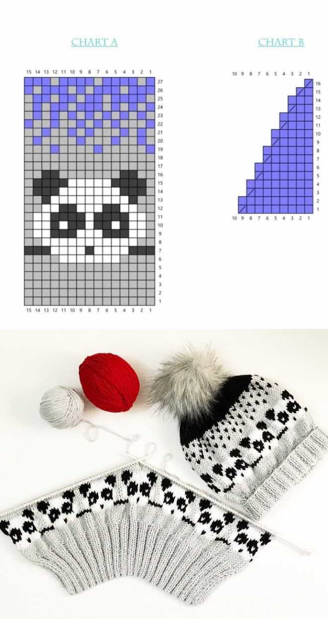 Mini hat ornament knitting pattern
