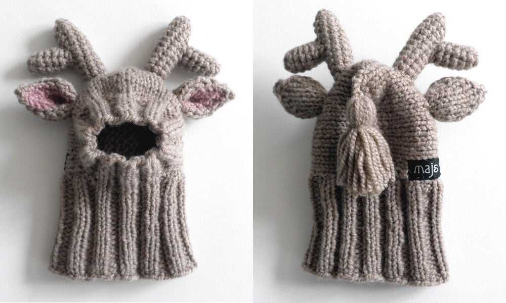 Mini reindeer knitting pattern