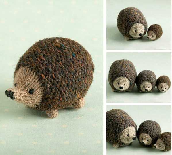 Mini hedgehog knitting pattern
